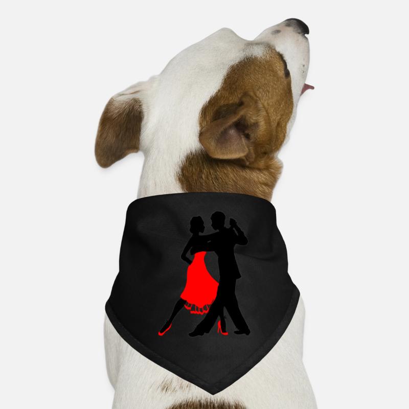 j’aime danser danseur danseur couple de danse cadeau Bandana pour chien