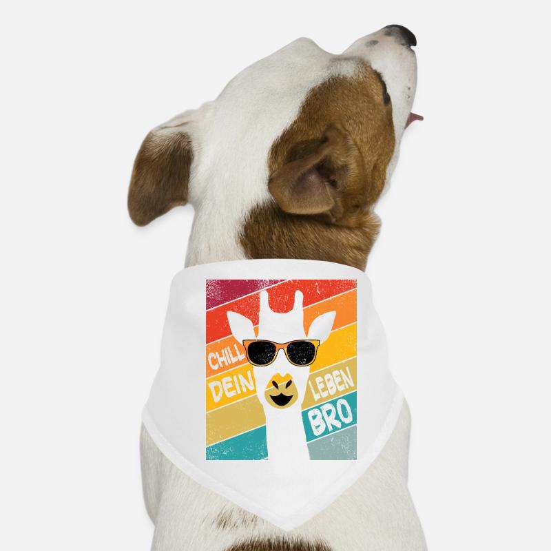 Chiller Giraffe Chill dein Leben Giraffen Liebe Hunde-Bandana