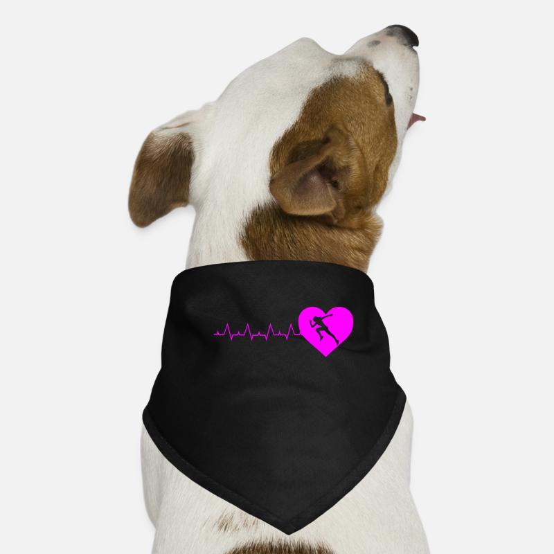 Runner Gift fun Women’s Running Heartbeat Cadeaux Bandana pour chien