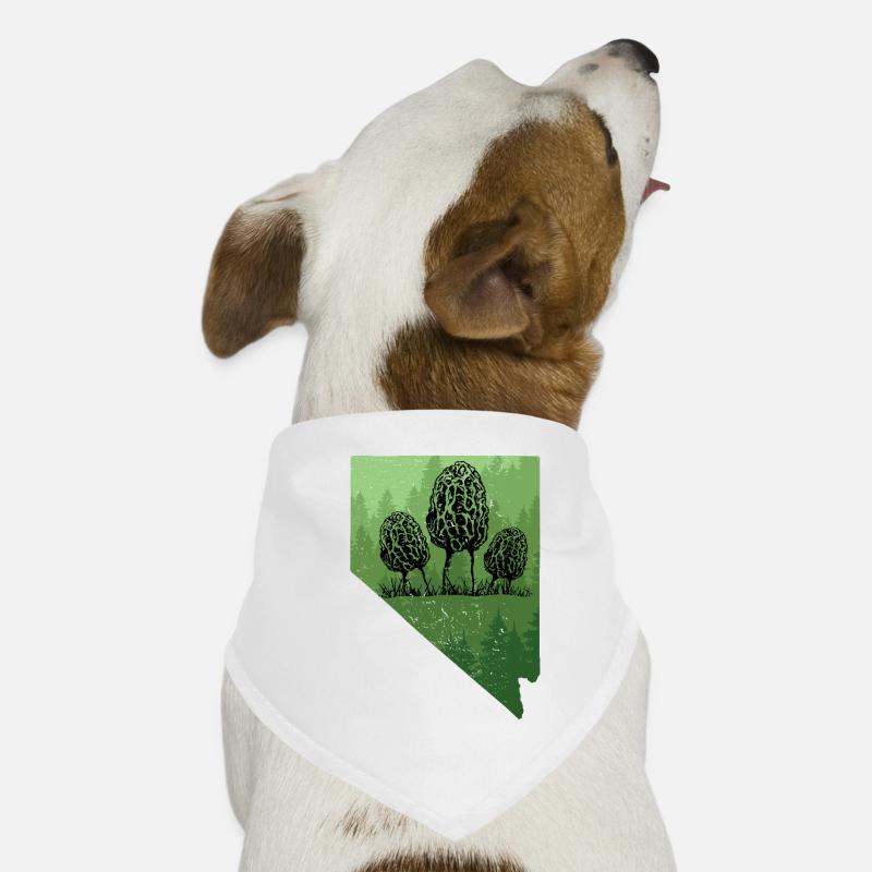 Nevada Nature Map Art Morel T Shirt Nevada Nature Dog Bandana