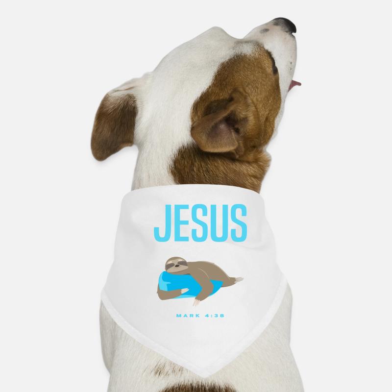 Sloth Jesus Nap Dog Bandana