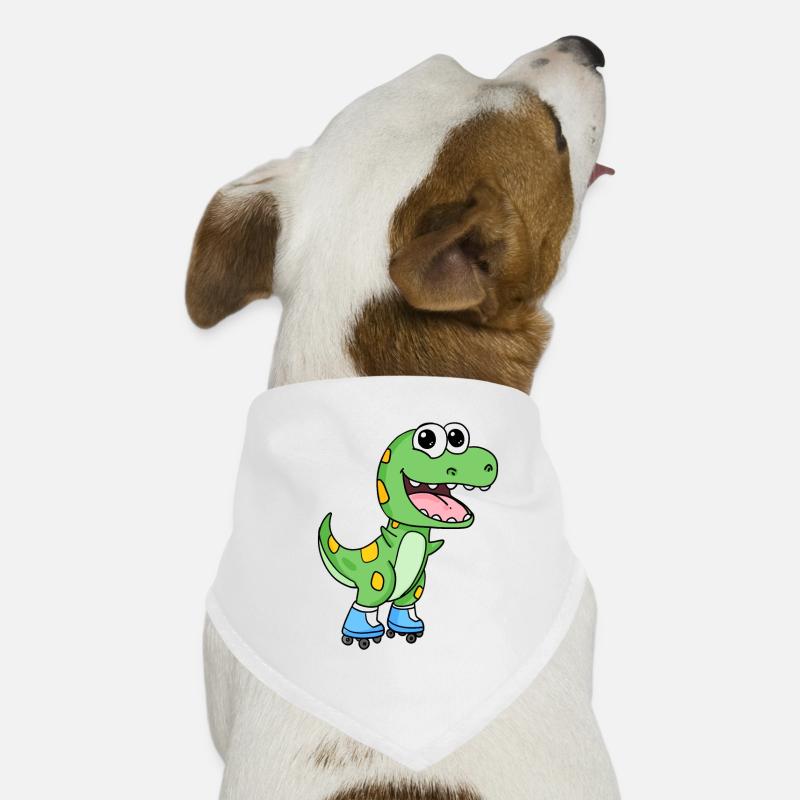 Inline Skating Rollschuhe Dinosaurier Hunde-Bandana