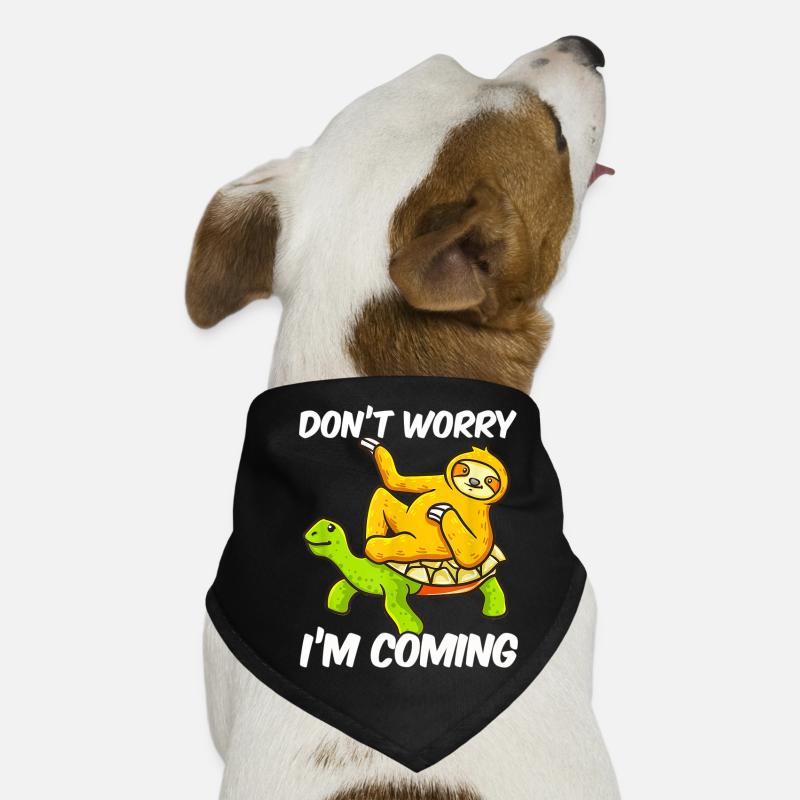 Sloth sloth lazy riding turtle Dog Bandana