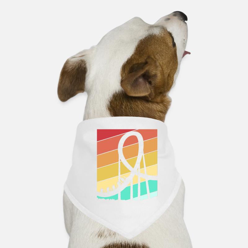 Achterbahn - Hunde-Bandana - Weiß