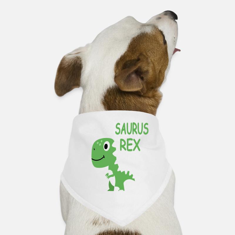 BébéSaure Rex - Bébé Saurus - Bébé dinosaures - Bandana pour chien - blanc