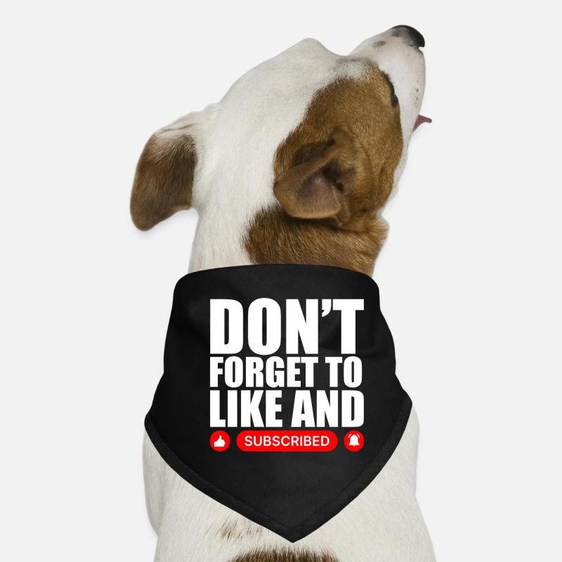 Drôle de vidéo blogueur Vlogger Like Subscribe Bandana pour chien