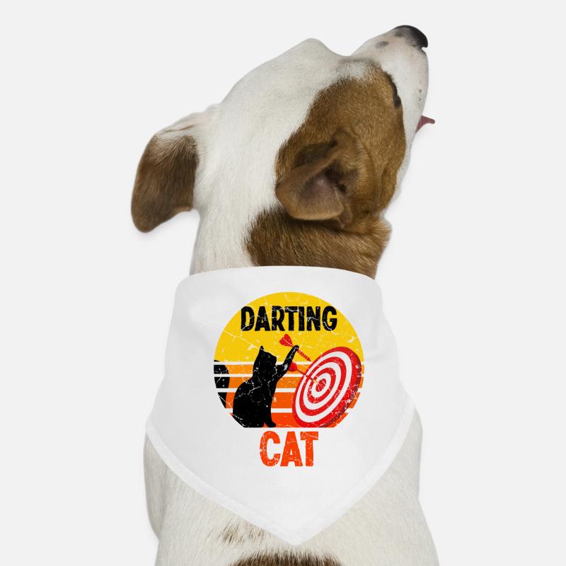 Dart player cat dart sport Dog Bandana