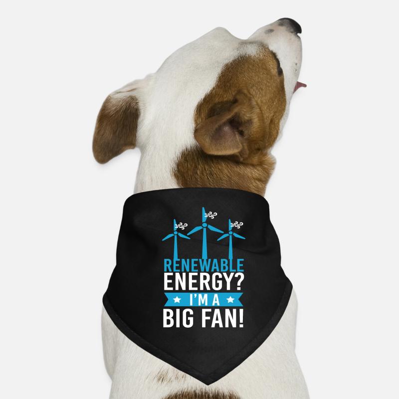 Renewable Energy ? Énergie éolienne Bandana pour chien