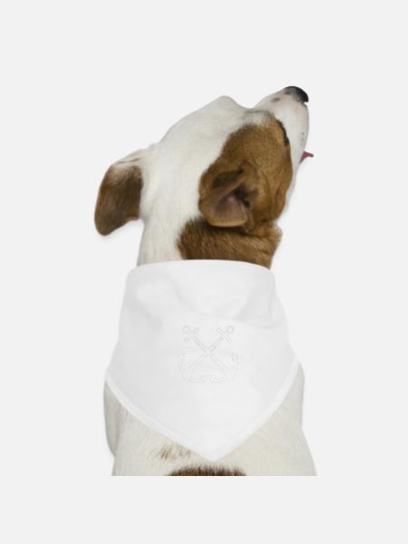 Kapitän - Hunde-Bandana - Weiß