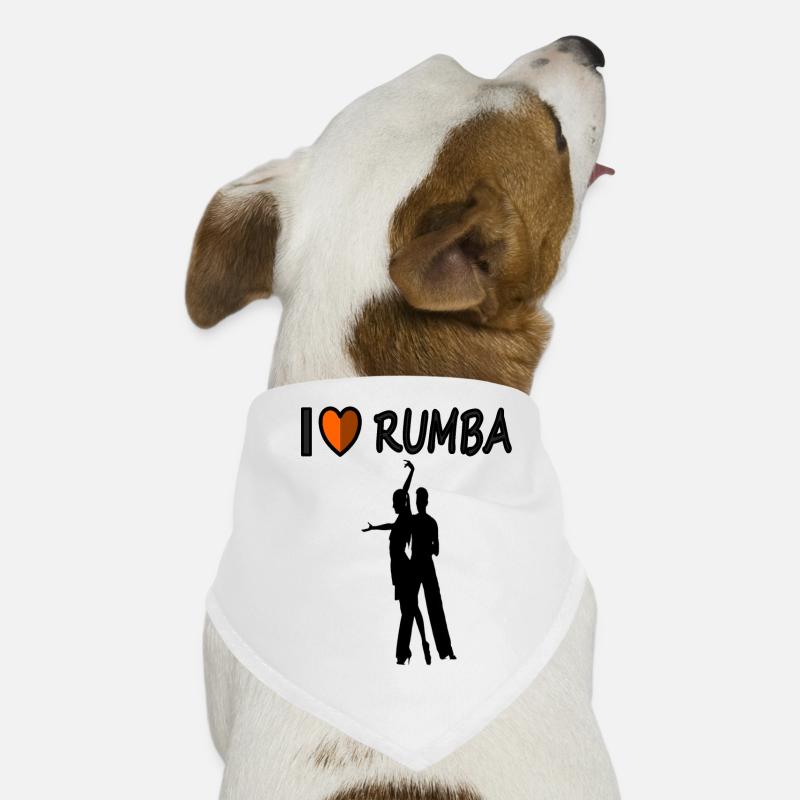i love rumba dancing rumba dancer gift idea Dog Bandana