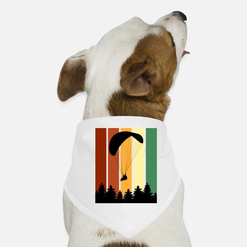 Paragleiter Gleitschirm Pilot Vintage Hunde-Bandana