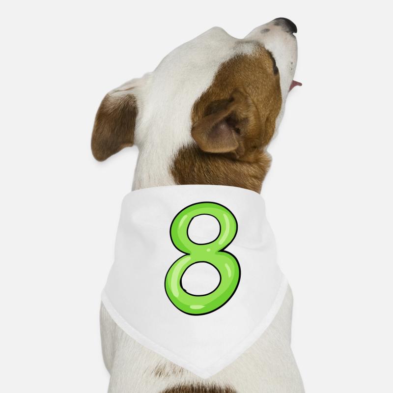 8 - Hunde-Bandana - Weiß