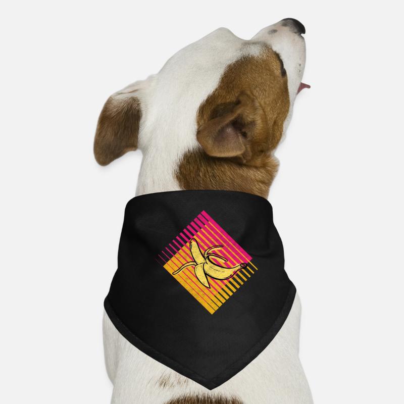 Banana Retro Fruit Fruit Fruit Fruit Dog Bandana