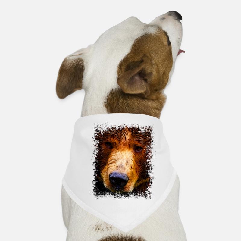 Braunbär Hunde-Bandana