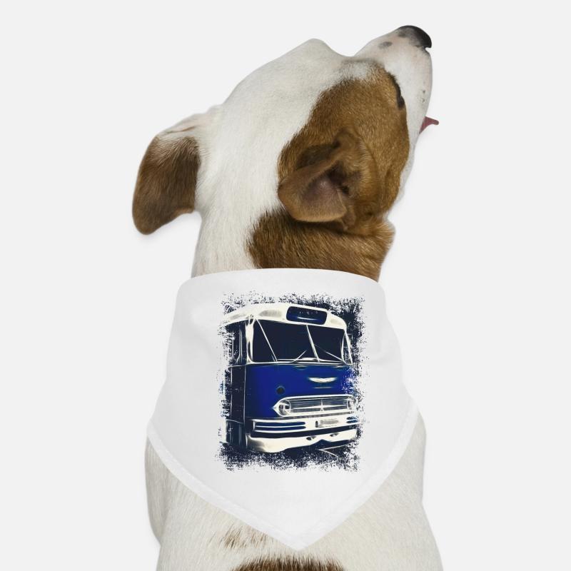 Ikarus 55 Bus - Hunde-Bandana - Weiß