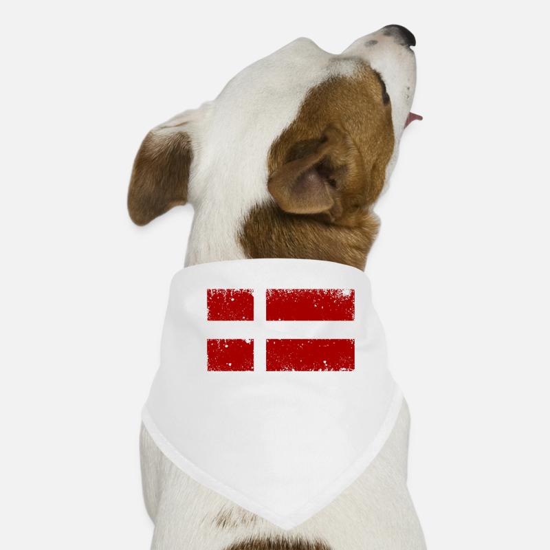 Danemark Drapeau des fans danois Bandana pour chien