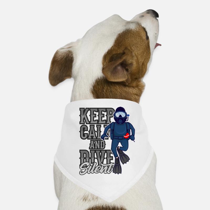 Keep Calm And Dive Silent Tec Diver Professional Diver Dog Bandana