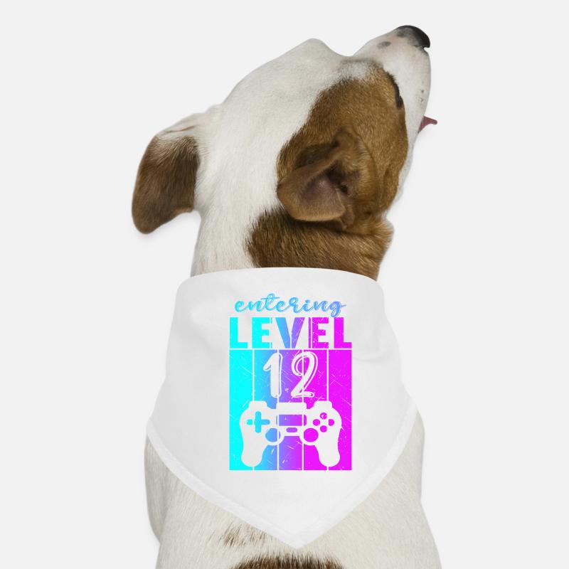 Level 12 Gaming Controller 12th Birthday Dog Bandana