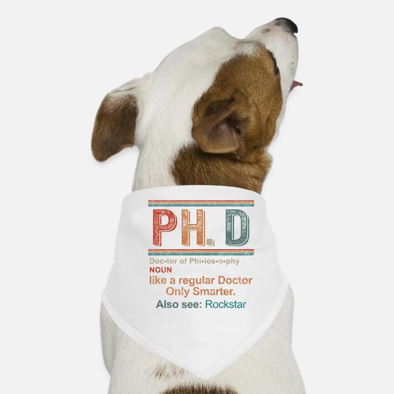 PH. D Definition Shirt, Doktor der Philosophie Hunde-Bandana