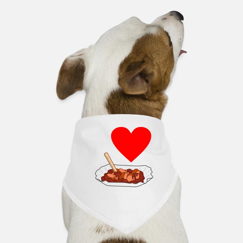 Currywurst Hunde-Bandana