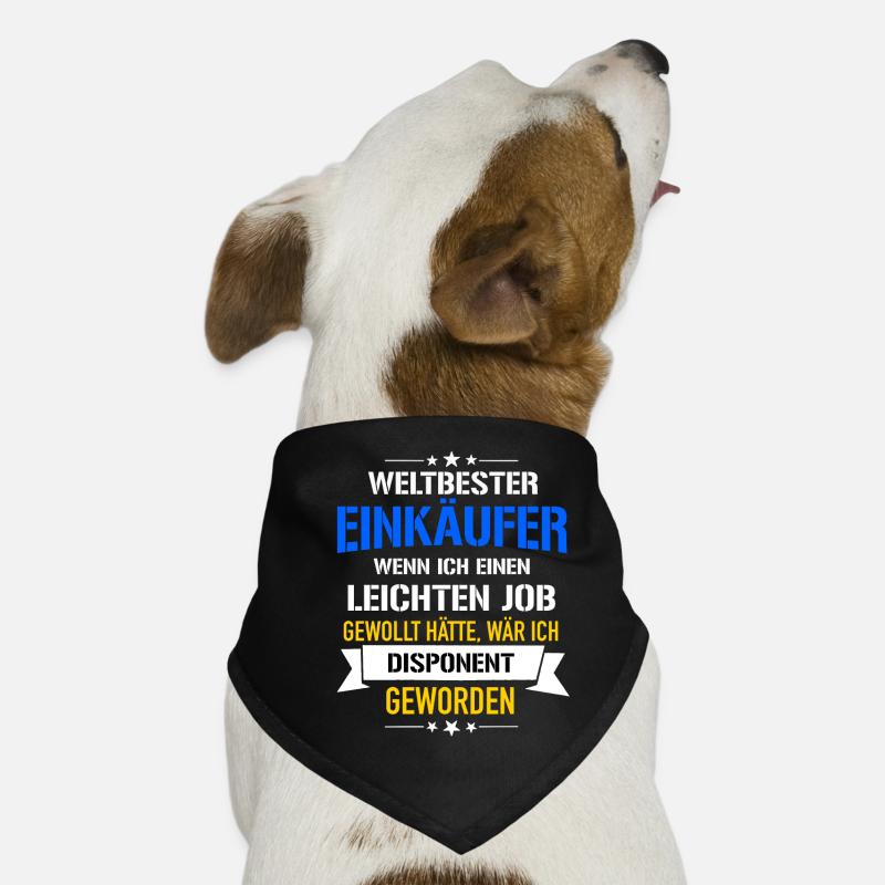 Lustiger Spruch Weltbester Einkäufer Disponent Hunde-Bandana
