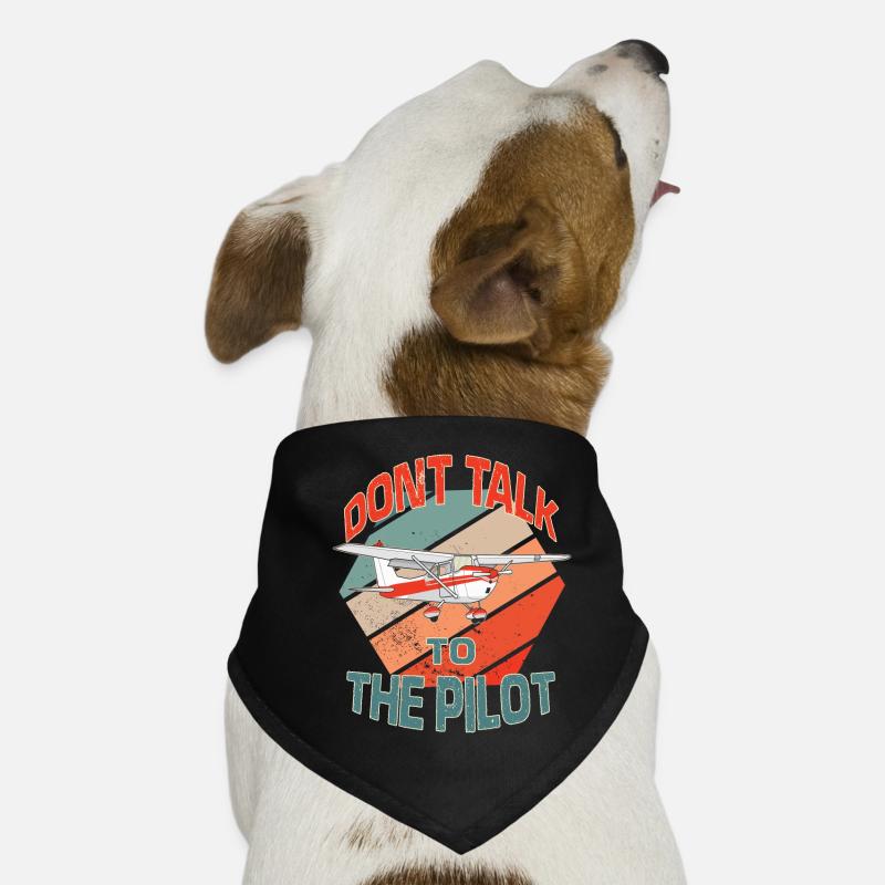 Retro Pilot Model Airplane Pilot Model Flight Dog Bandana