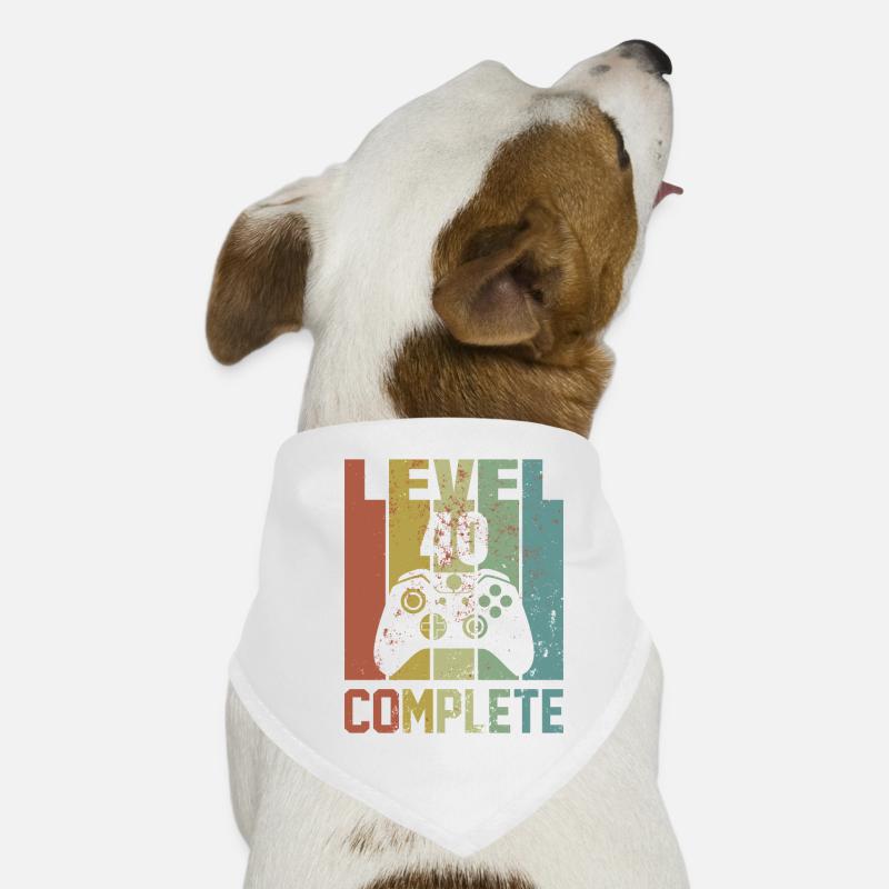Level 40 complete Geburtstagsshirt Geschenk Hunde-Bandana