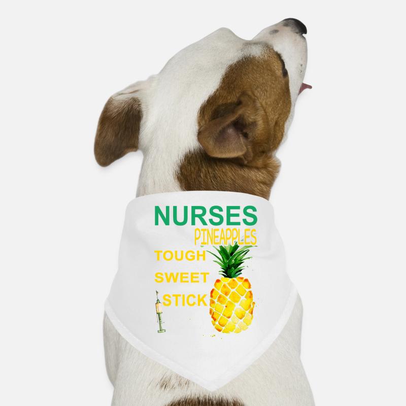 Nurses Pineapples Hunde-Bandana