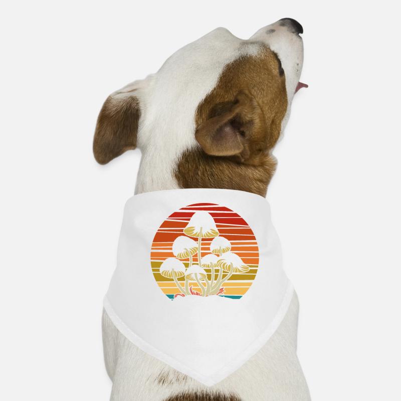 Hippie Magic Mushrooms Forager Psychedelic LSD Dog Bandana