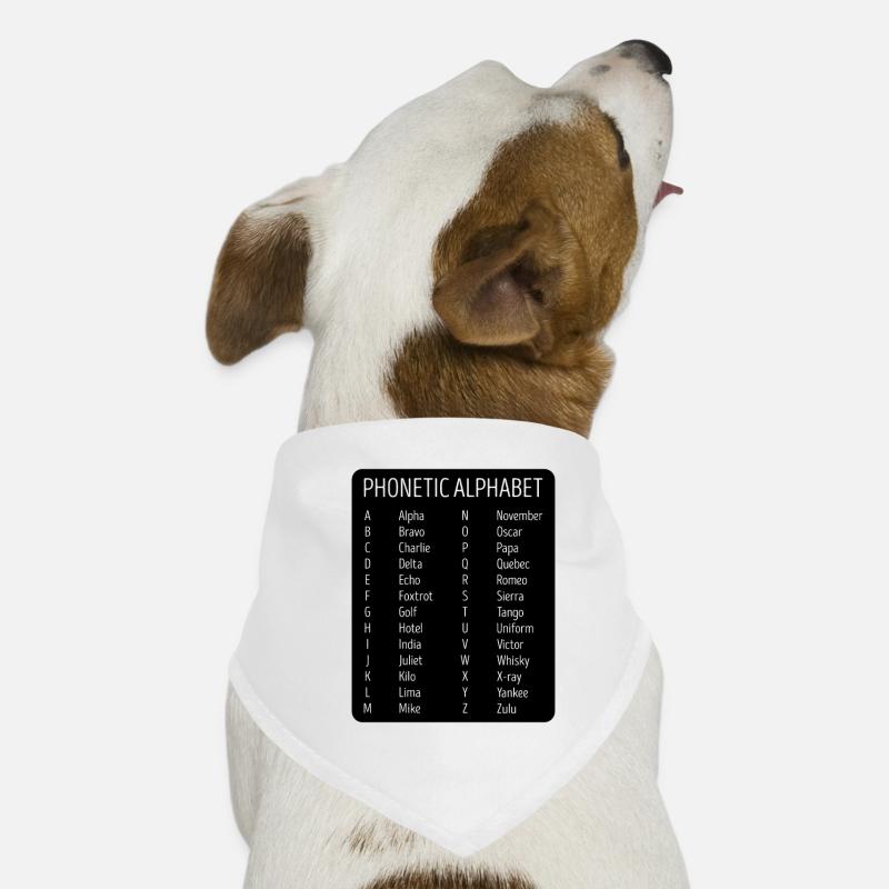 Airplane Pilot Air Traffic Controller Phonetic Dog Bandana