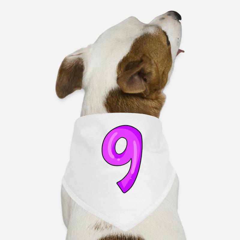 Number 9 Dog Bandana