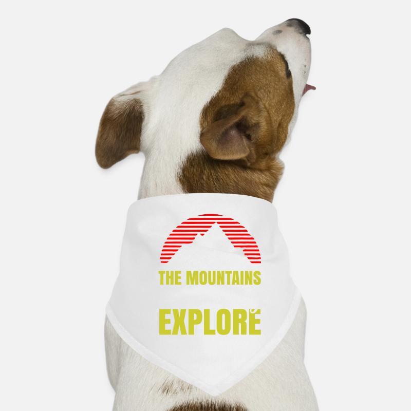 The Mountains are calling Explore - Berge Dog Bandana