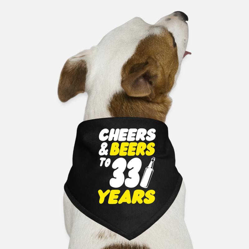 33 birthday Dog Bandana