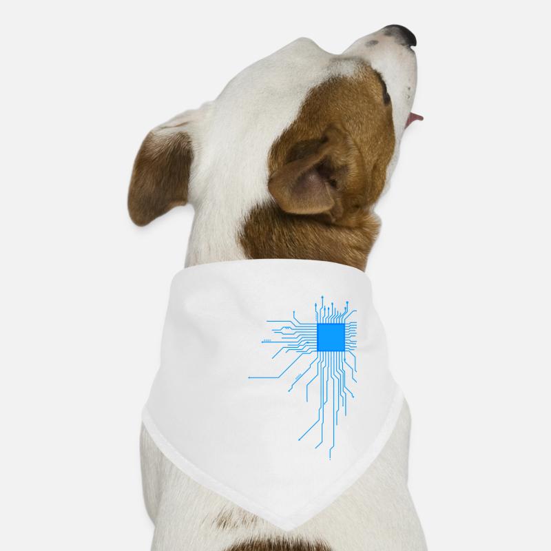board blue computer pc admin core cpu nerd code Dog Bandana
