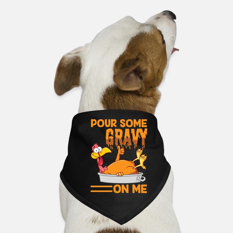 Versez de la sauce sur moi Thanksgiving et de la dinde Bandana pour chien