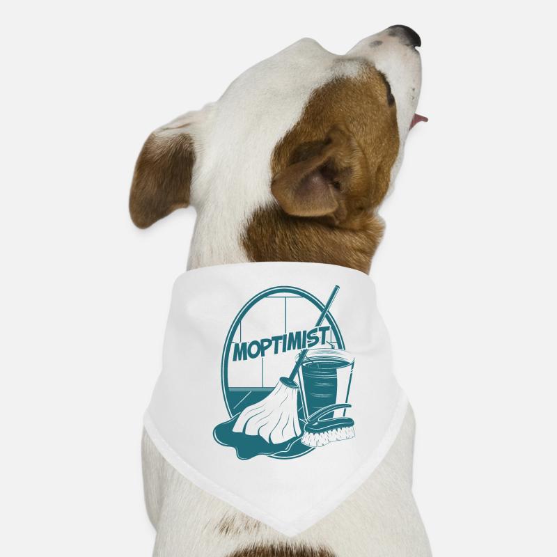 Moptimist Putzfrau Putzmann Putzkolonne Sprüche Hunde-Bandana