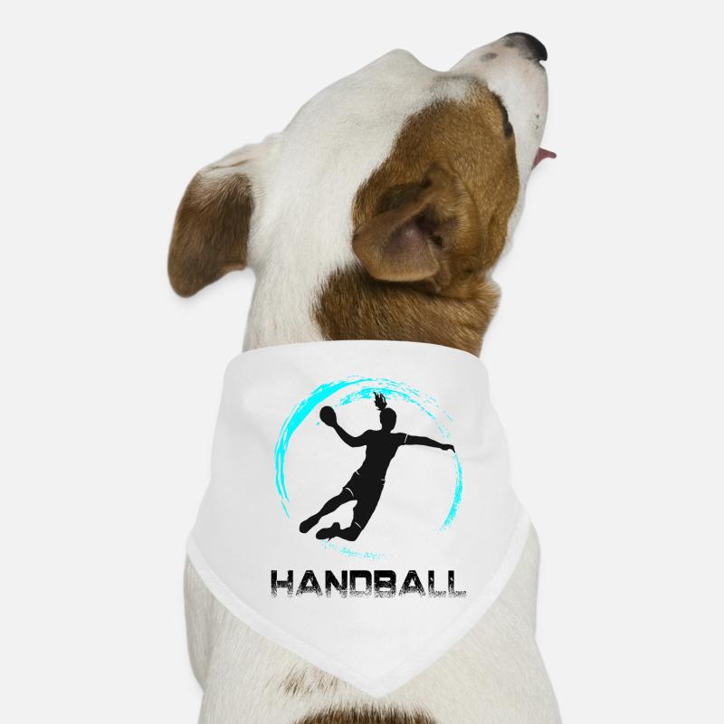 Handball - Hunde-Bandana - Weiß