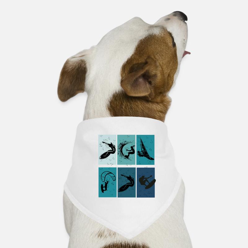 Kitesurf - idée cadeau kite Bandana pour chien