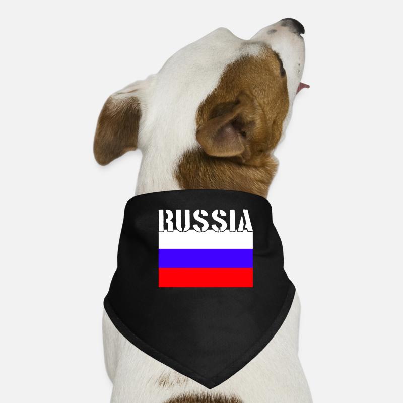Drapeau de la Russie Bandana pour chien