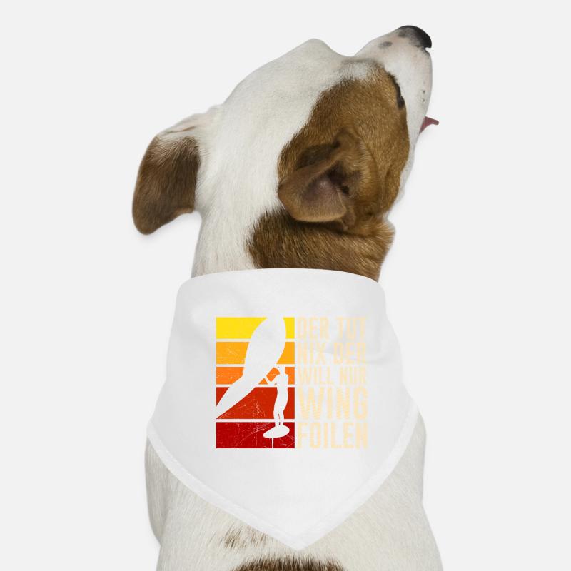 Der will nur Wing Foilen Wing Surf Hunde-Bandana