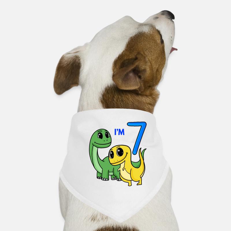 7. Geburtstag Junge - 7 Jahre Geschenk Hunde-Bandana