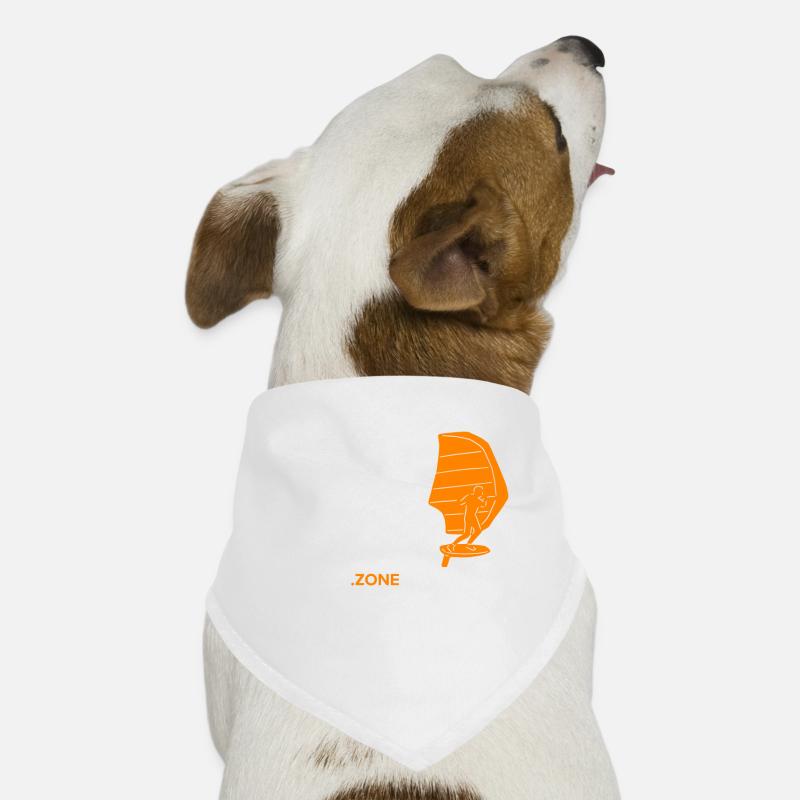 Wing Foil Zone Wing Surf Wingfoil - Hunde-Bandana - Weiß