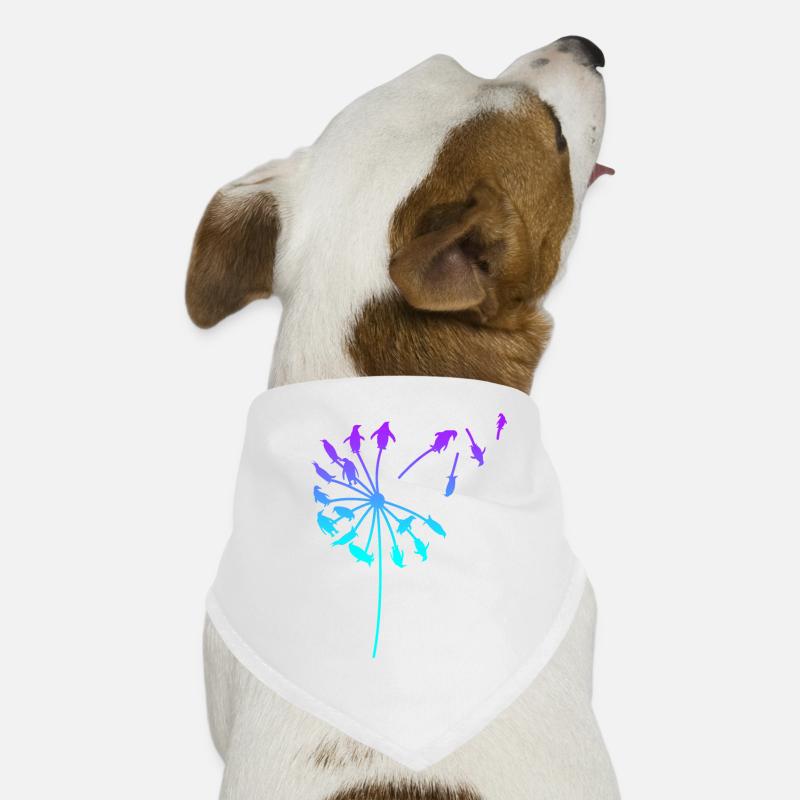 Pinguin Pusteblume Löwenzahn moderne Kunst Hunde-Bandana