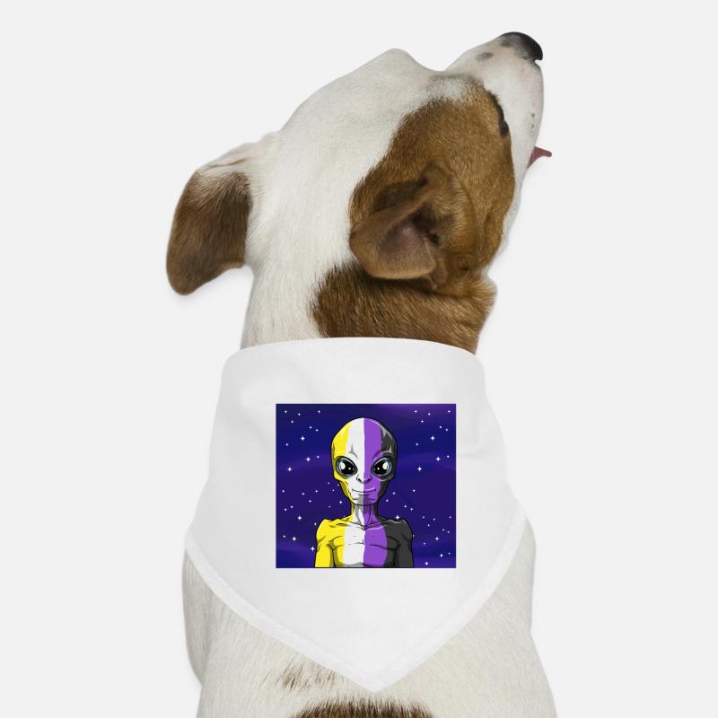 Non Binary Alien - Enby LGBTQ und Genderqueer Hunde-Bandana