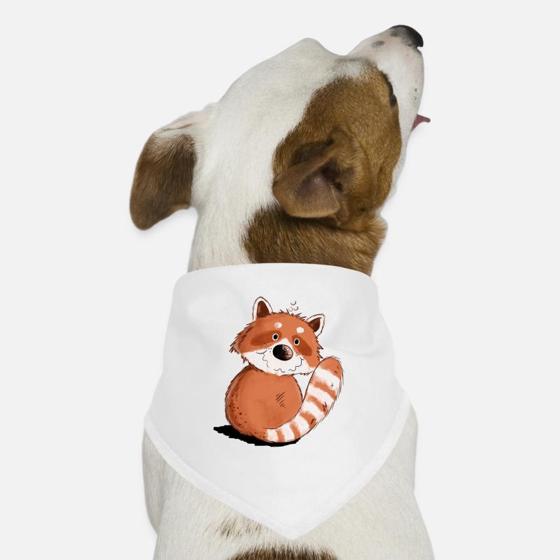 Drolliger Roter Panda I Wildtier Hunde-Bandana