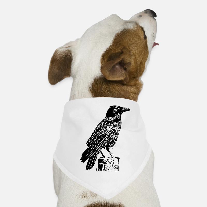 black raven Dog Bandana