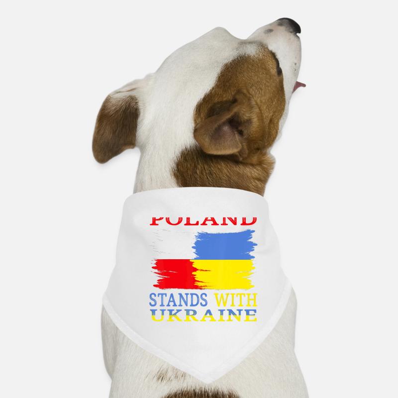 Poland Ukraine Support Dog Bandana