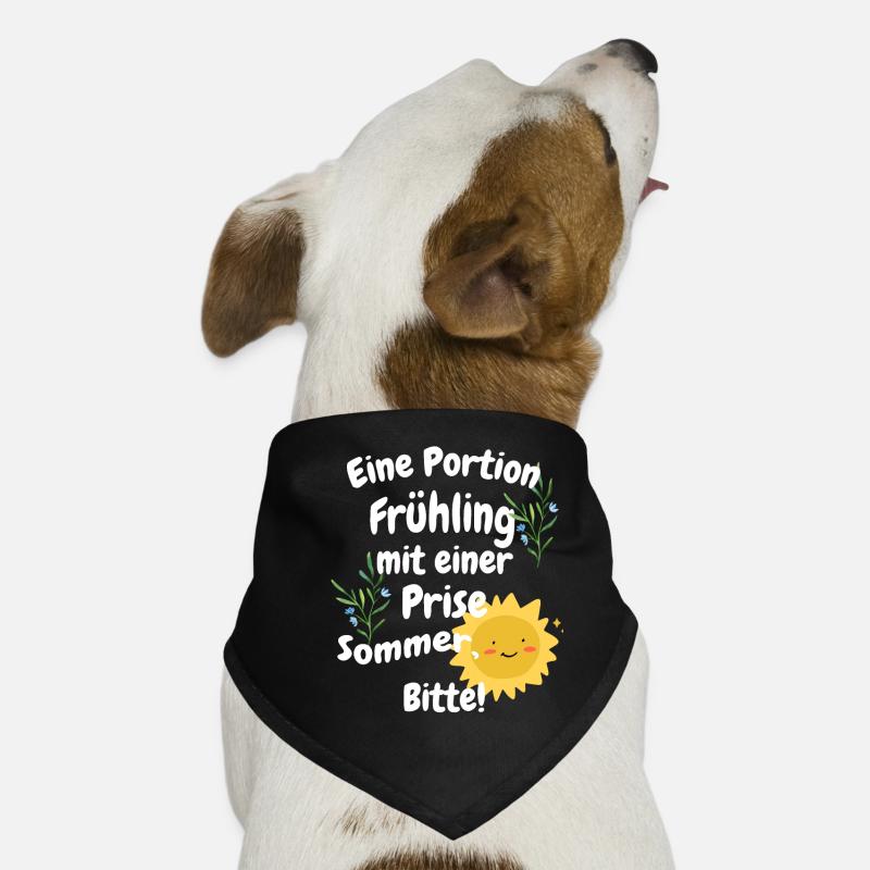 Eine Portion Frühling mit einer Prise Sommer Bitte Hunde-Bandana