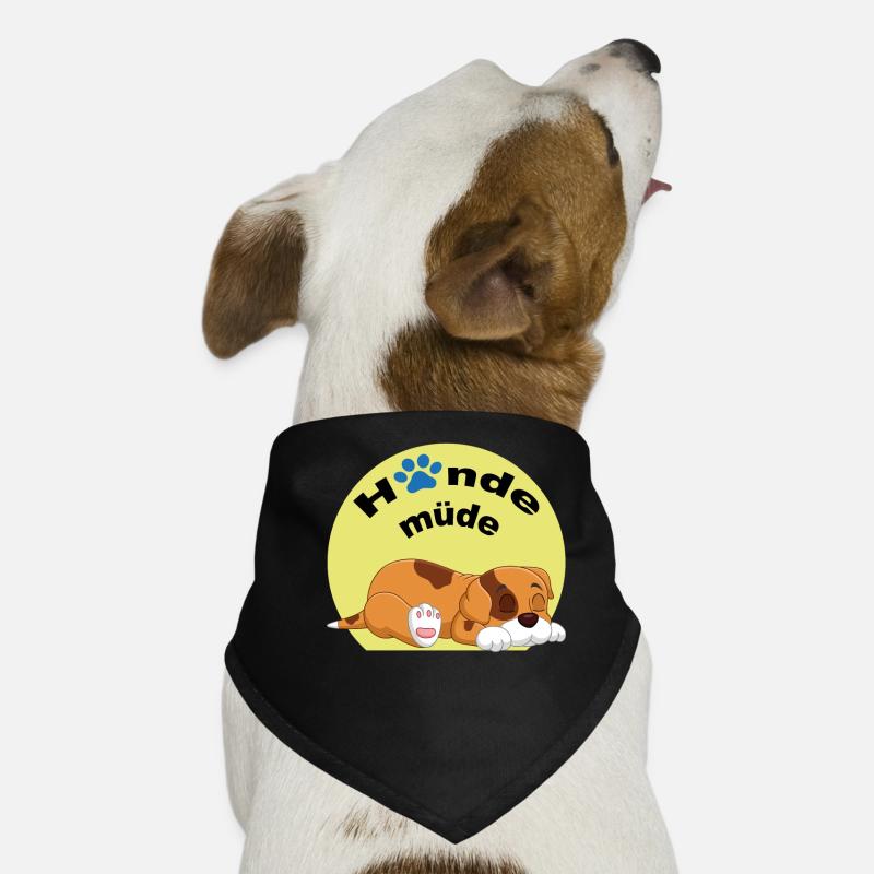 Hunde müde - süßer Comic Hund Hunde-Bandana