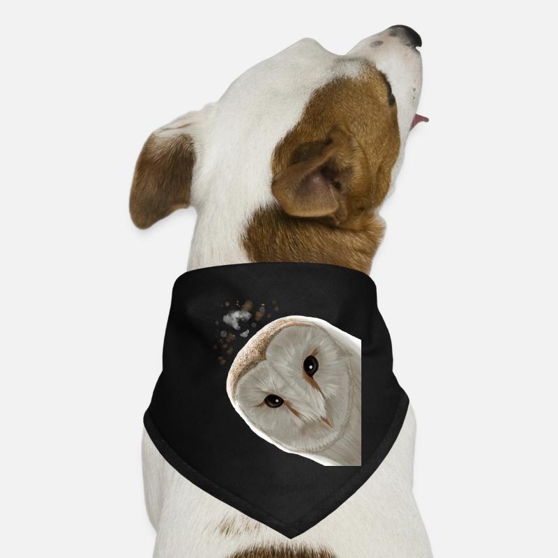 Funny Curious Owl Dog Bandana